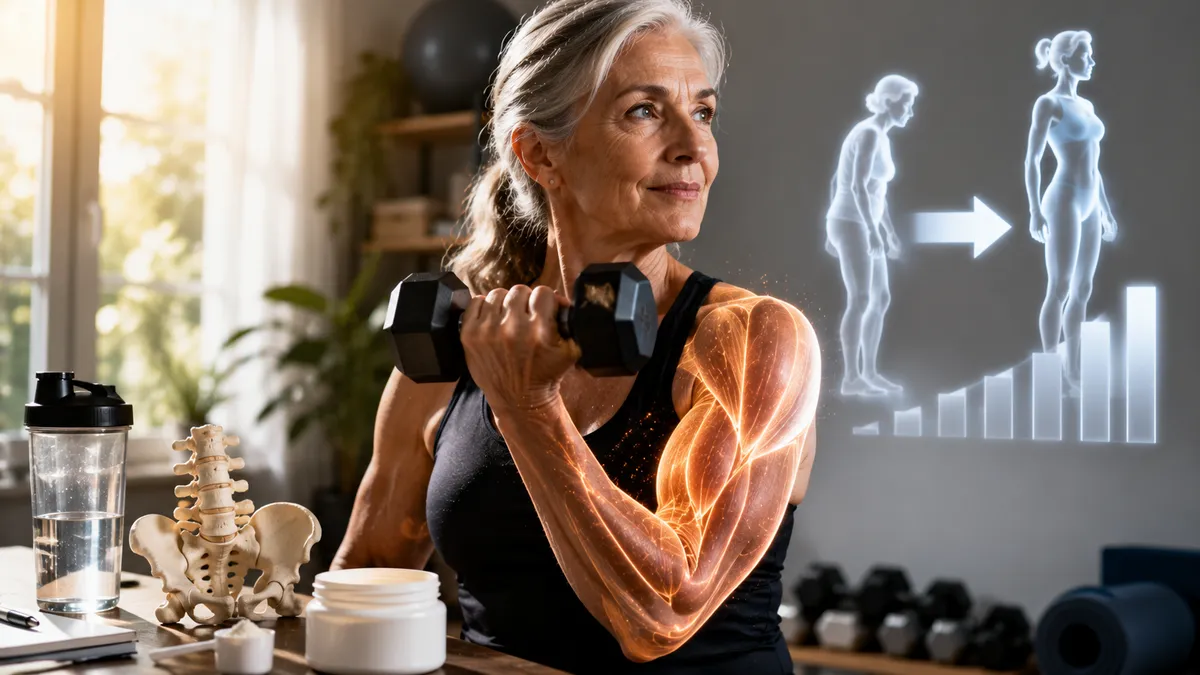 Can Creatine Help Postmenopausal Women Hold onto Muscle and Strength? New Research Offers a Clear Answer