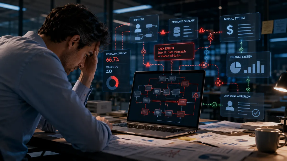 AI Agents Fail the Stress Test: Why Automation Is Harder Than We Think